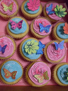 Cupcakes and butterflies